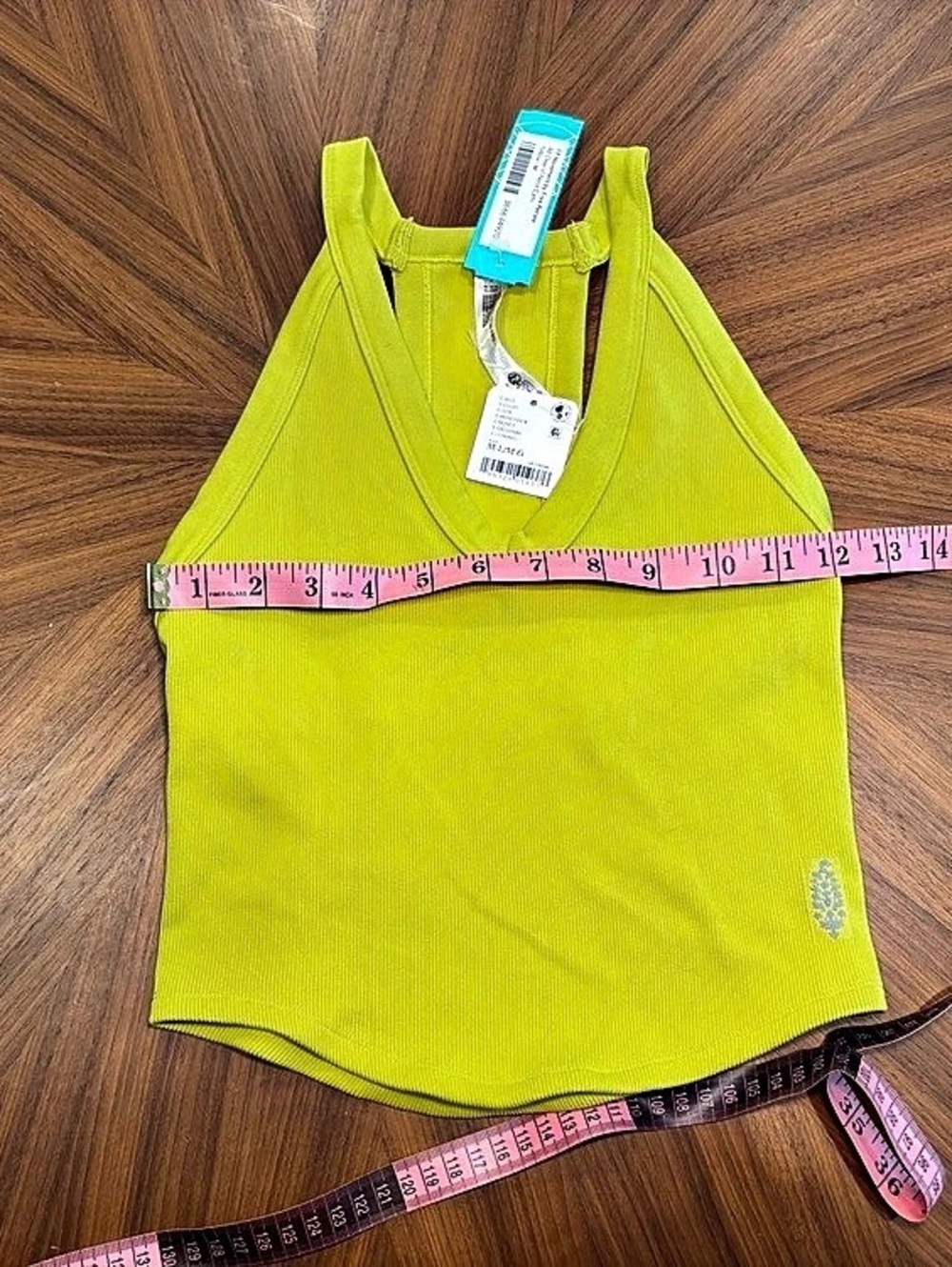 Free People FP Movement All Clear V-Neck Cami Athletic Tank in Green Size Medium